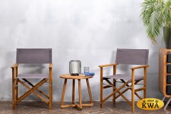 Кофейный комплект из акации DIRECTOR темно-серый  Joygarden