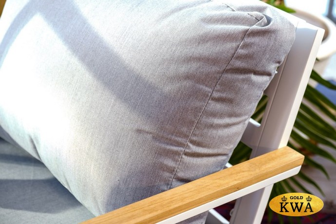 Диванная группа из алюминия CONCORDE L белая  Joygarden