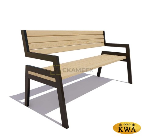 Скамейка уличная «Дубна» (0,6 лиственница)