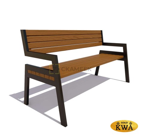 Скамейка уличная «Дубна» (0,6 лиственница)