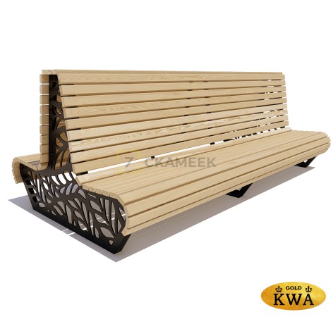 Скамейка уличная «Ялта» (лиственница 3,0)