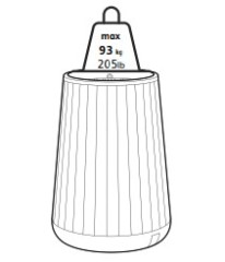 Кашпо-грядка Deco Conic Tall Planter