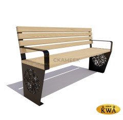 Скамейка «Индия» (2,5 м ангарская сосна)