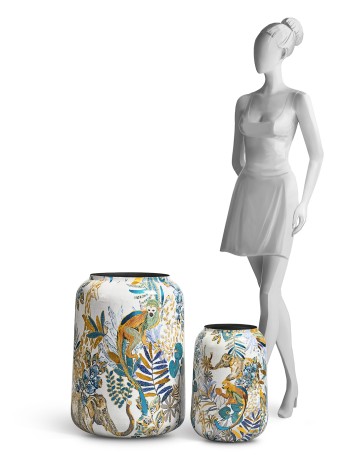 Кашпо TREEZ Effectory Savage Garden Blu