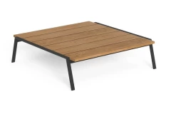 Журнальный стол Коттедж 120×120 каркас чёрный