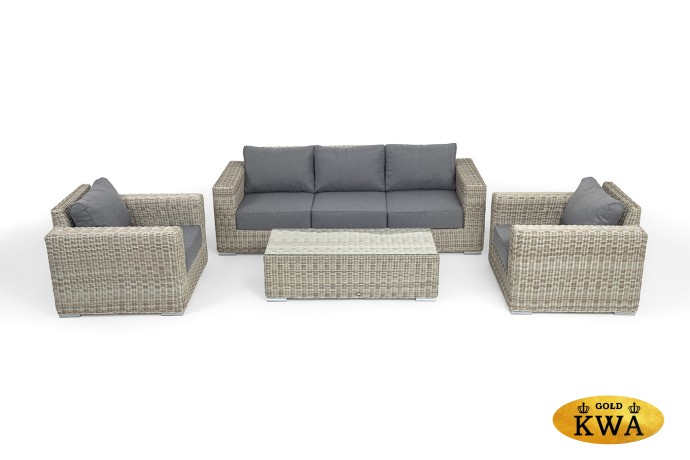 "Боно" лаунж-зона из искусственного ротанга, цвет бежевый