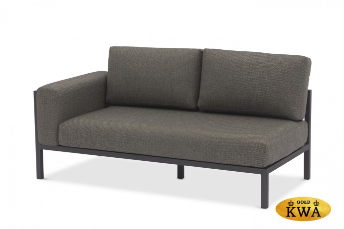 Stockholm Диван антрацит/серый, алюминий