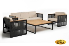 Диванная группа HORIZON L с квадратным кофейным столом  Joygarden