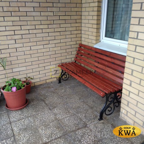 Скамейка кованая «Дачная» (0,6 лиственница)
