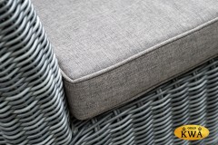 "Капучино" диван из искусственного ротанга двухместный, цвет графит