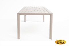 Обеденный стол из алюминия GONZO 220 см бежевый  Joygarden