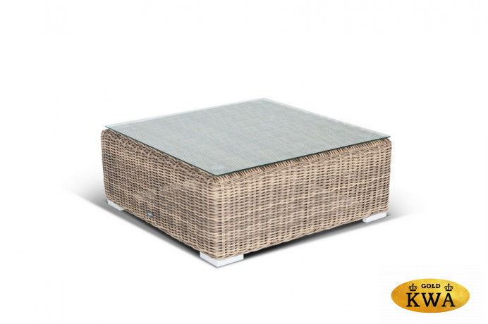 "Лунго" журнальный столик плетеный, цвет соломенный
