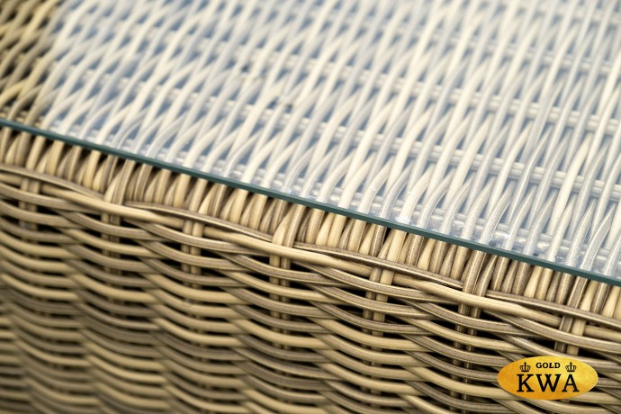 "Лунго" журнальный столик плетеный, цвет соломенный