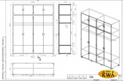 Шкаф садовый уличный плетеный 290х240
