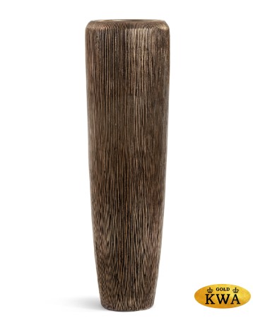 Кашпо TREEZ Effectory Wow Высокий конус Design Тёмное матовое золото в-75 см, д-34 см 1/1