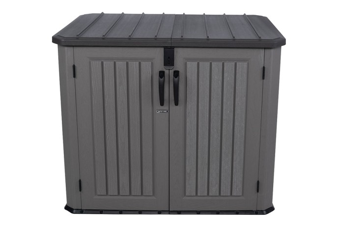 Ящик пластиковый WoodLook, 1380 л, серый