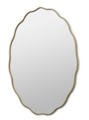 Fancy Oval Gold Зеркало в тонкой раме