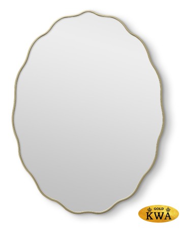 Fancy Oval Gold Зеркало в тонкой раме