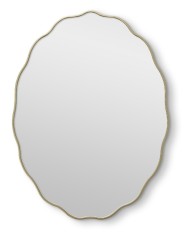 Fancy Oval Gold Зеркало в тонкой раме