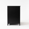 Шкаф напольный Lounge D-03, 90 см, черный/серый каспий