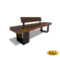 Скамейка «Ростов» со спинкой