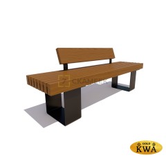 Скамейка «Ростов» со спинкой