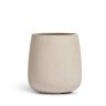 Кашпо TREEZ Effectory Beton Design-Чаша Белый песок в-50 см, д-49 см