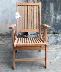 Кресло Borneo, позиционное, складное, тик