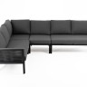 "Париж" угловой модульный диван, каркас из алюминия, цвет серый