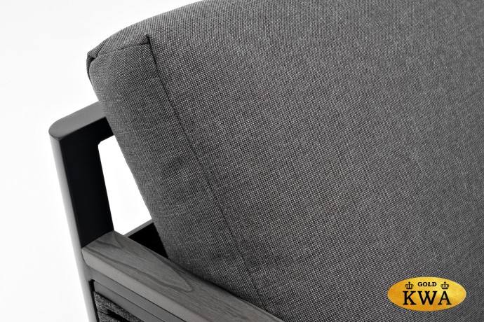 "Париж" угловой модульный диван, каркас из алюминия, цвет серый