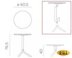 Стол пластиковый обеденный