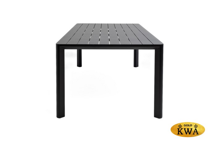 Обеденный стол из алюминия GONZO 220 см графит Joygarden