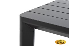 Обеденный стол из алюминия GONZO 220 см графит  Joygarden