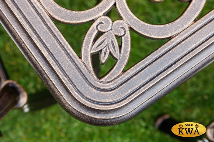 Обеденный комплект из литого алюминия WILHELM на 6 персон (прямоугольный стол)