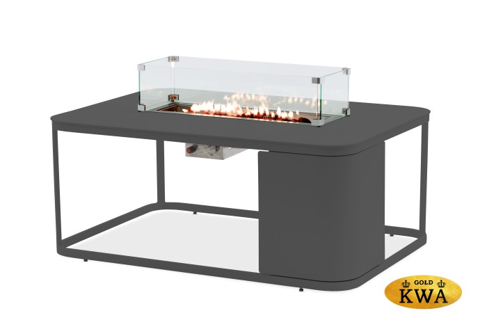 Orebro Стол каминный антрацит, алюминий