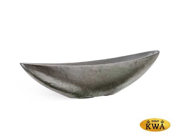 Кашпо TREEZ Effectory Metal Лодка Стальное серебро в-15 см, ш-13,5 см, д-65 см 4/4