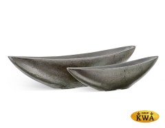 Кашпо TREEZ Effectory Metal Лодка Стальное серебро в-15 см, ш-13,5 см, д-65 см 4/4