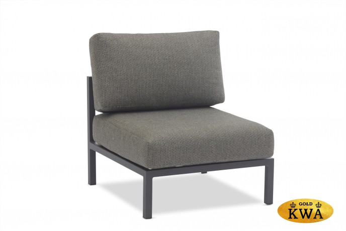 Stockholm Диван антрацит/серый, алюминий