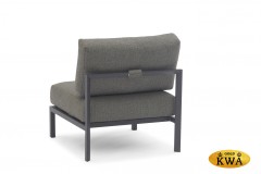 Stockholm Диван антрацит/серый, алюминий