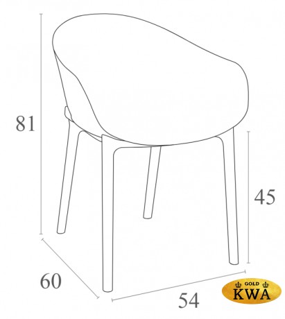 Кресло пластиковое