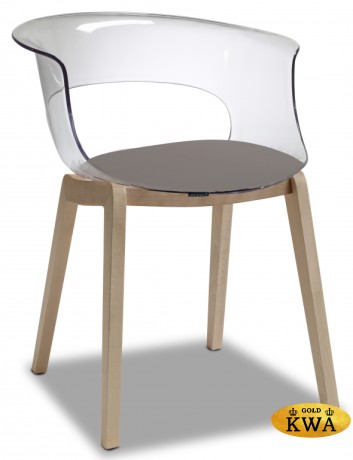 Кресло прозрачное с подушкой