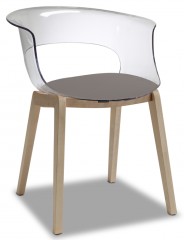 Кресло прозрачное с подушкой