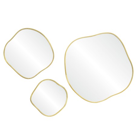 Organic S Gold Зеркало в тонкой раме Smal