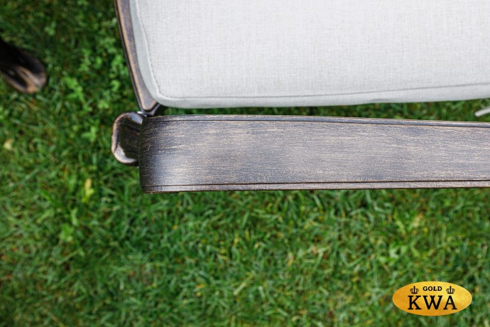 Обеденный комплект из литого алюминия WILHELM на 6 персон (овальный стол)