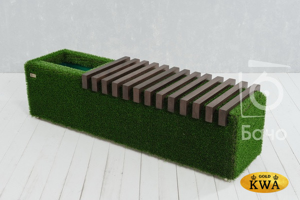 Топиари Лавочка Sherwood с нишей, цвет темный