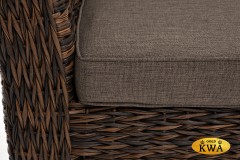 &quot;Капучино&quot; диван из искусственного ротанга (гиацинт) трехместный, цвет коричневый