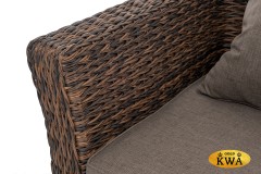 &quot;Капучино&quot; диван из искусственного ротанга (гиацинт) трехместный, цвет коричневый