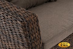 &quot;Капучино&quot; диван из искусственного ротанга (гиацинт) трехместный, цвет коричневый