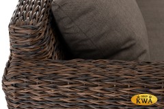 &quot;Капучино&quot; диван из искусственного ротанга (гиацинт) трехместный, цвет коричневый