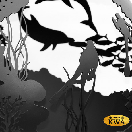 Уличный очаг-сфера для костра ПОДВОДНЫЙ МИР